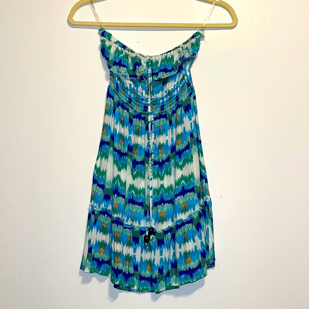 Body Central Strapless Colorful Dress - Medium